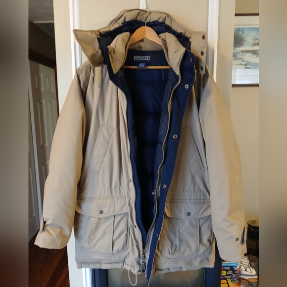 Lands' End Goose Down Parka Jacket Mens Size Large 42-44 - Picture 4 of 10